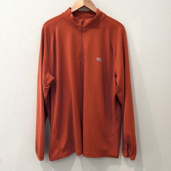 The North Face 1/4 Zip Jacket | Canyon Orange | Mens XXL - Picture 1 of 9